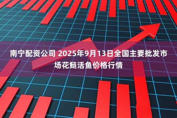 南宁配资公司 2025年9月13日全国主要批发市场花鲢活鱼价格行情