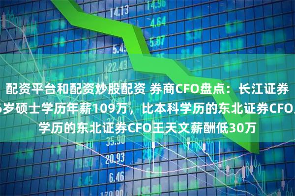 配资平台和配资炒股配资 券商CFO盘点：长江证券财务总监陈水元56岁硕士学历年薪109万，比本科学历的东北证券CFO王天文薪酬低30万